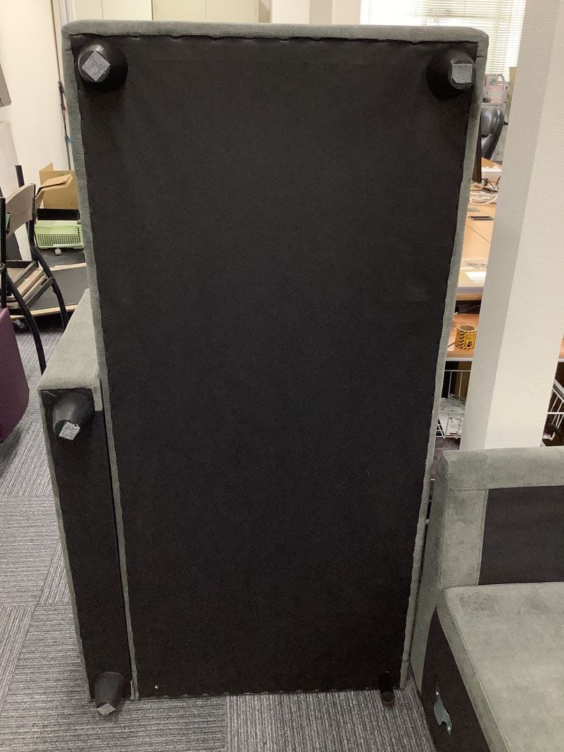 なら 極上中古！ニトリ ソファベッド 布張り 収納付きカウチソファ グレー