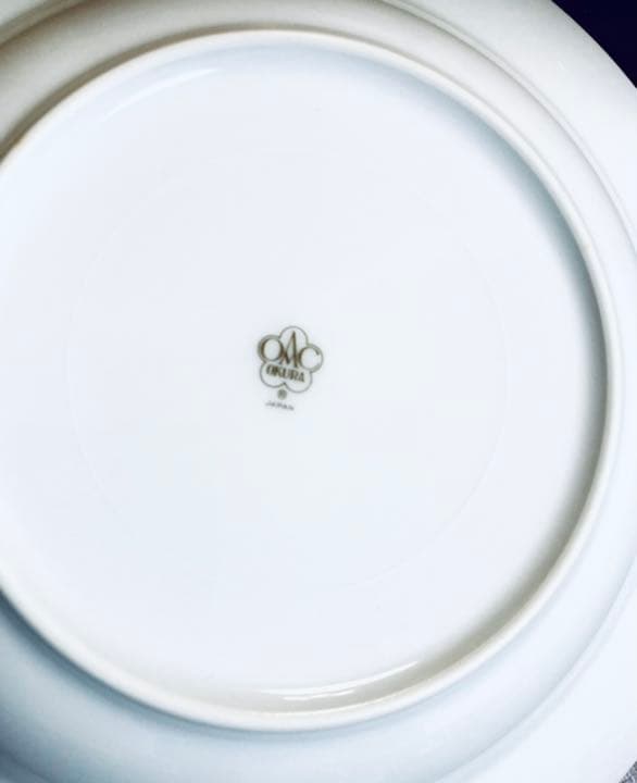 大倉陶園　ブルーローズ（8011） 22cm スープ皿 5枚