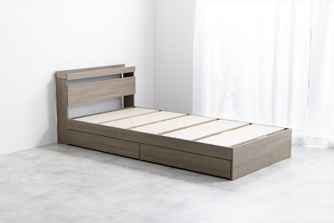 IN BD PT　シングルベット　フレームのみ　ブラウン