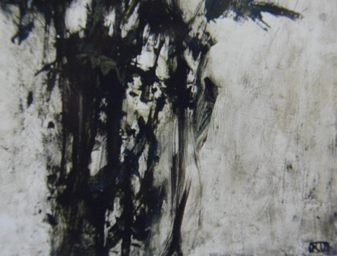 栗原 一郎、「薊」、希少画集・額装画、日本製・新品額縁にて額装致し