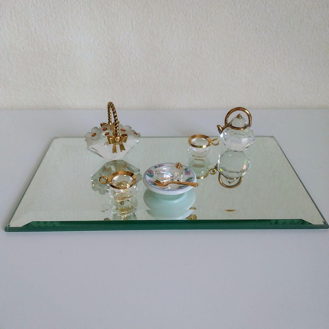 スワロフスキー　ケーキ・カップ&ソーサー・ポット・フラワーバスケット まとめ売り