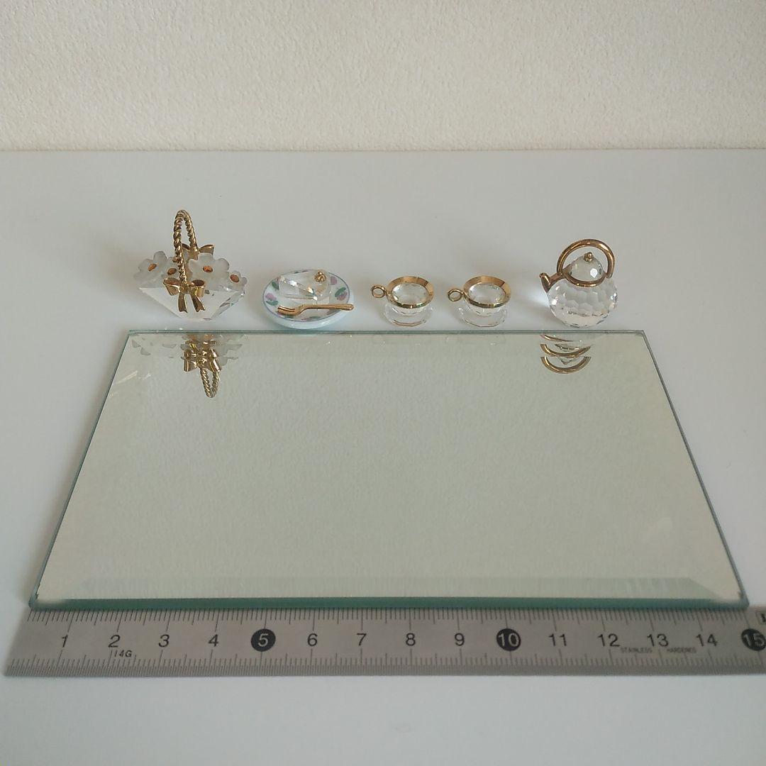 スワロフスキー　ケーキ・カップ&ソーサー・ポット・フラワーバスケット まとめ売り