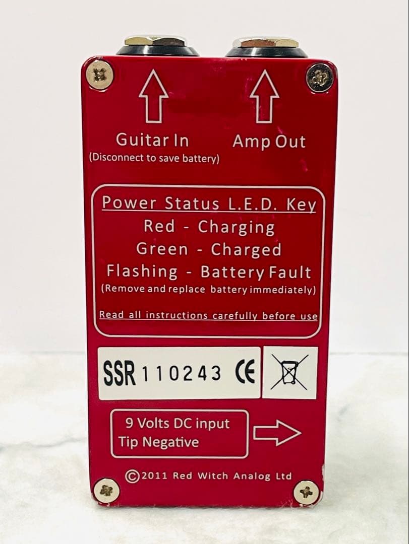 稼働品 RED WITCH レッドウィッチ Ruby Fuzz ファズ 充電式