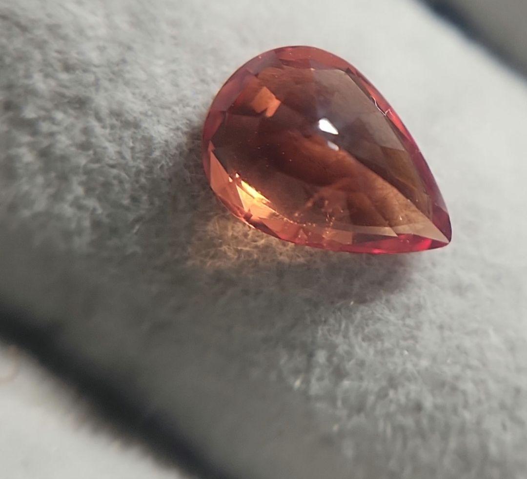 天然オレンジサファイア 0.868ct