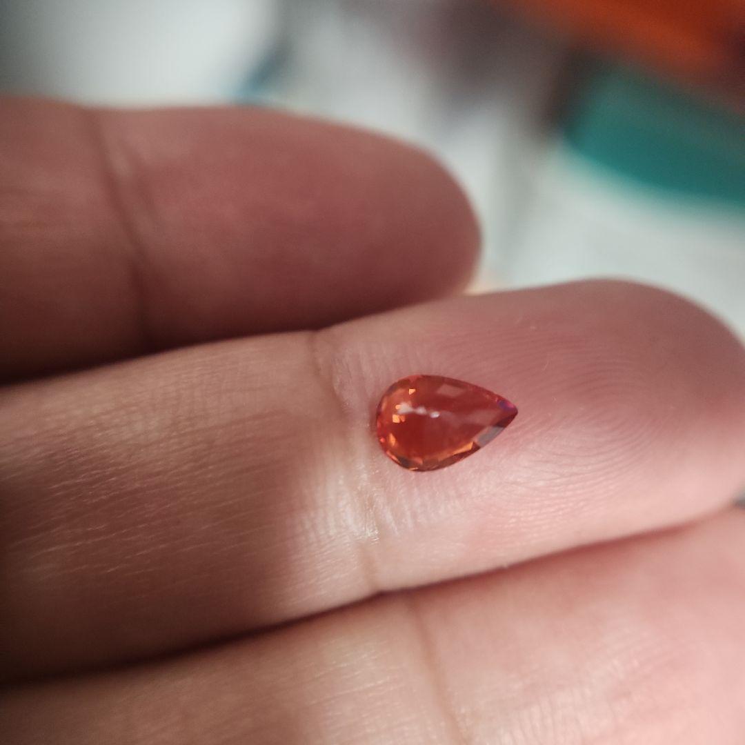 天然オレンジサファイア 0.868ct