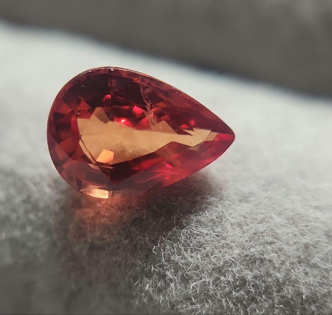 天然オレンジサファイア 0.868ct