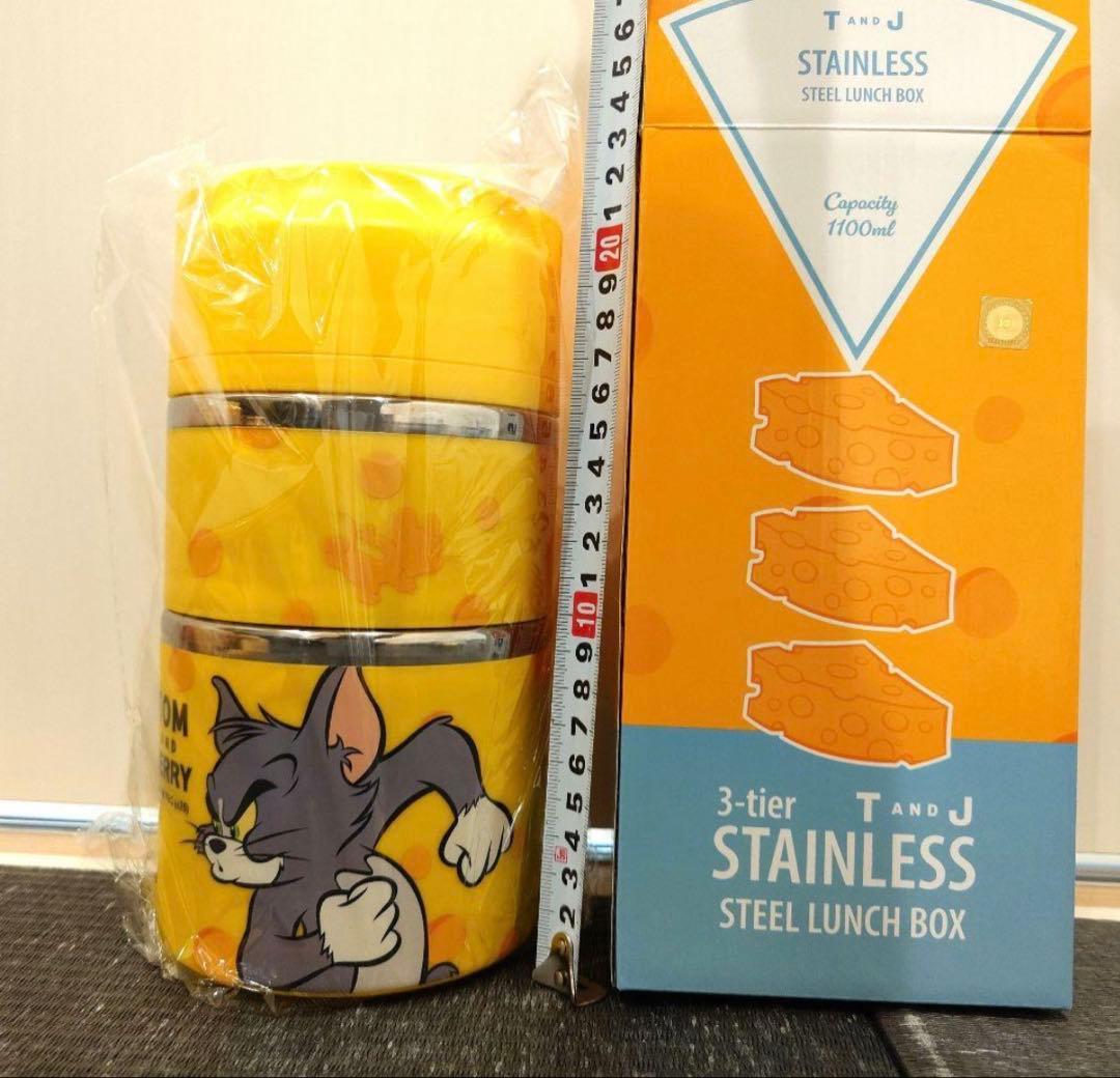 トムとジェリー ランチボックス 3段 お弁当箱 ステンレススチール