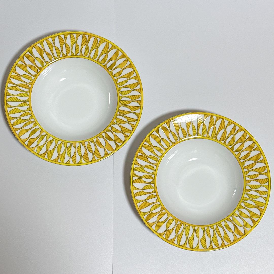 新品♡2枚セット HERMES スーププレート ソレイユ・ドゥ・エルメス