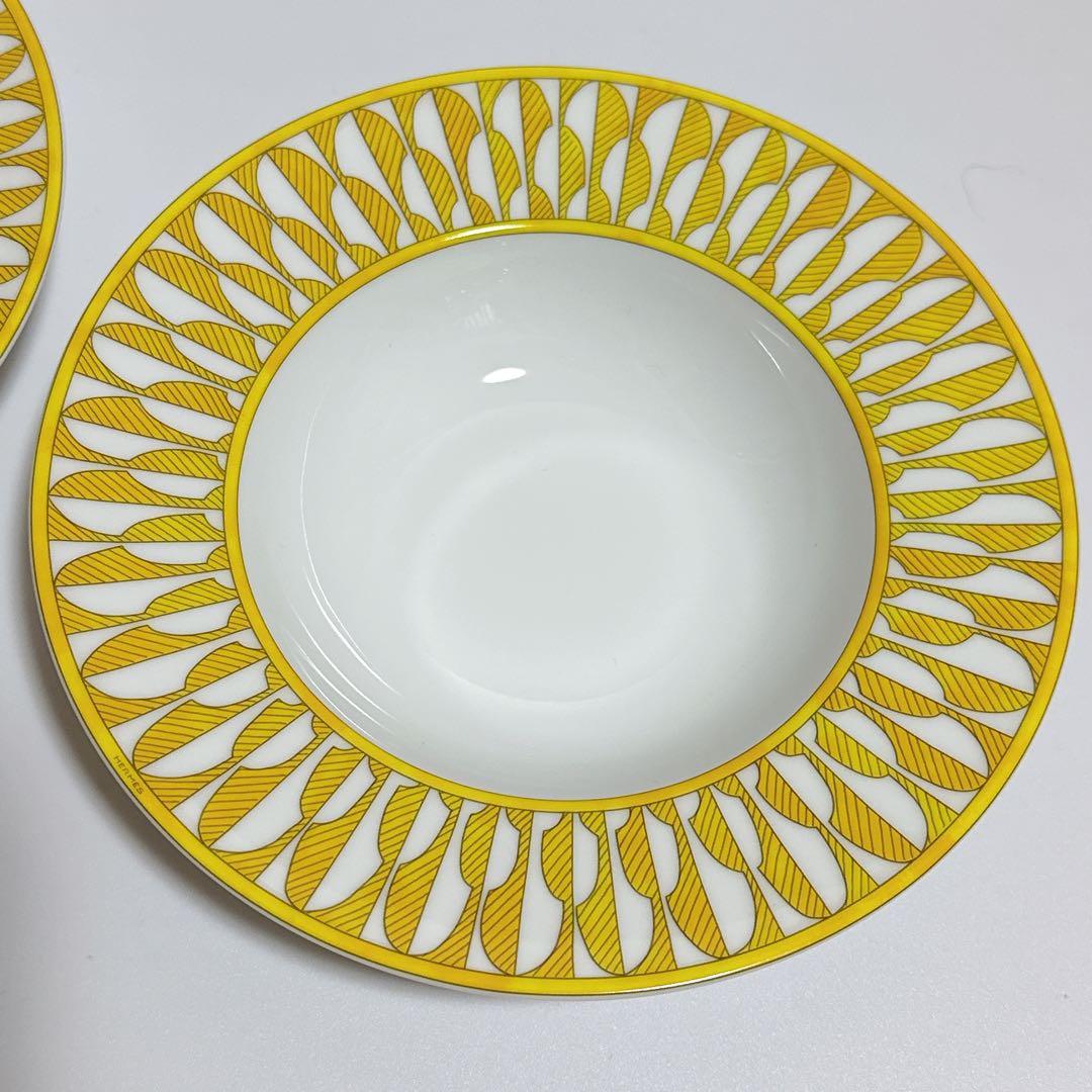 新品♡2枚セット HERMES スーププレート ソレイユ・ドゥ・エルメス