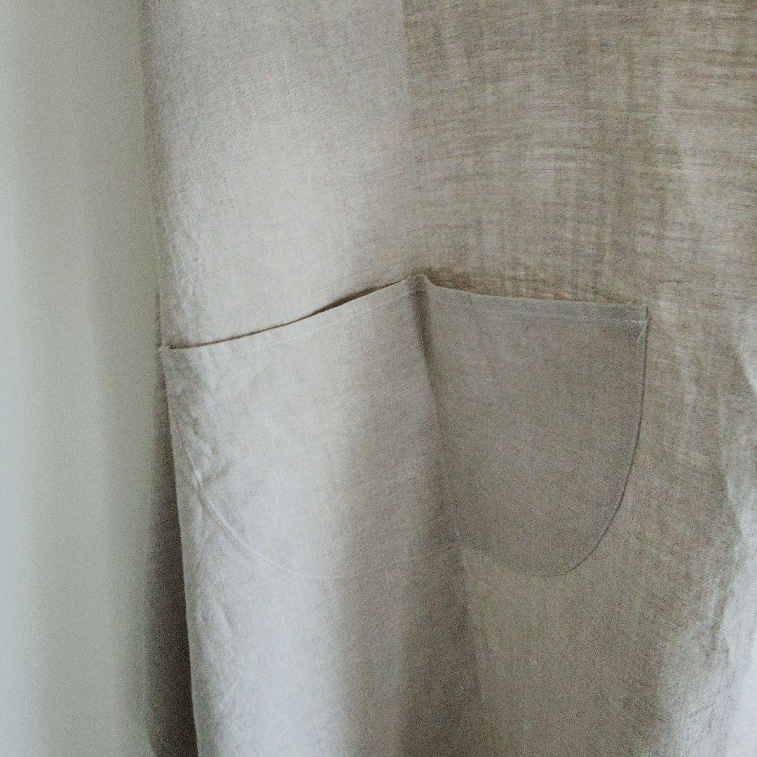 エプロン　麻100%　LIBECOリベコ　ベルギー製 未使用