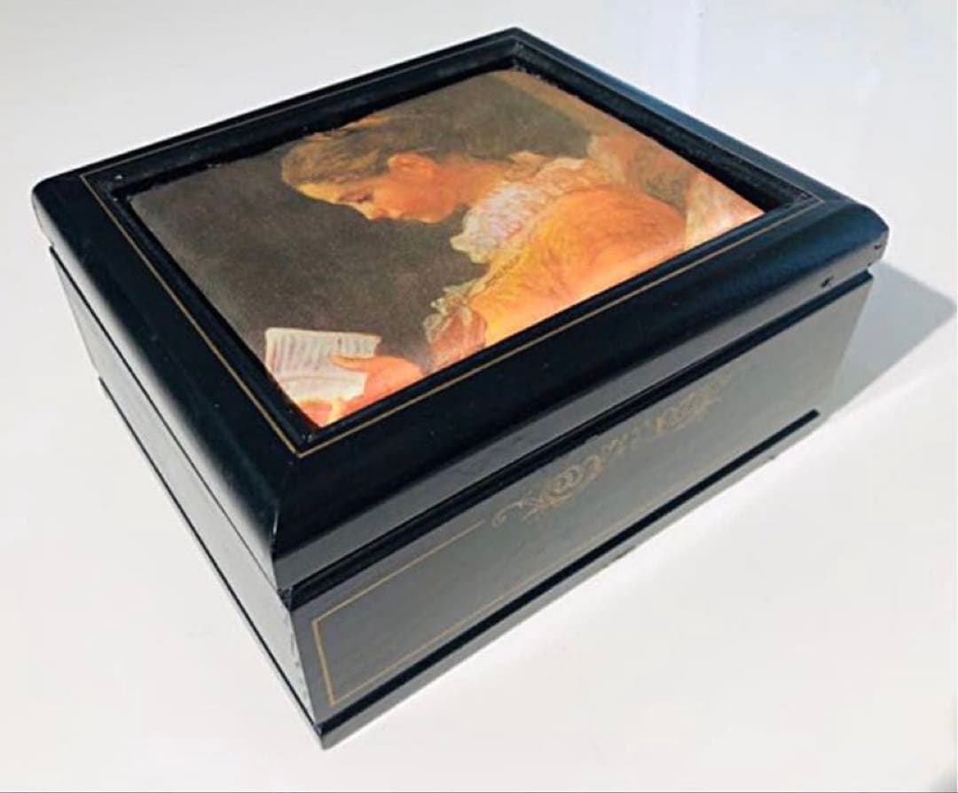 レトロ/アンティーク◆ハセガワ百万人のオルゴール◆オルゴール付ジュエリーボックス