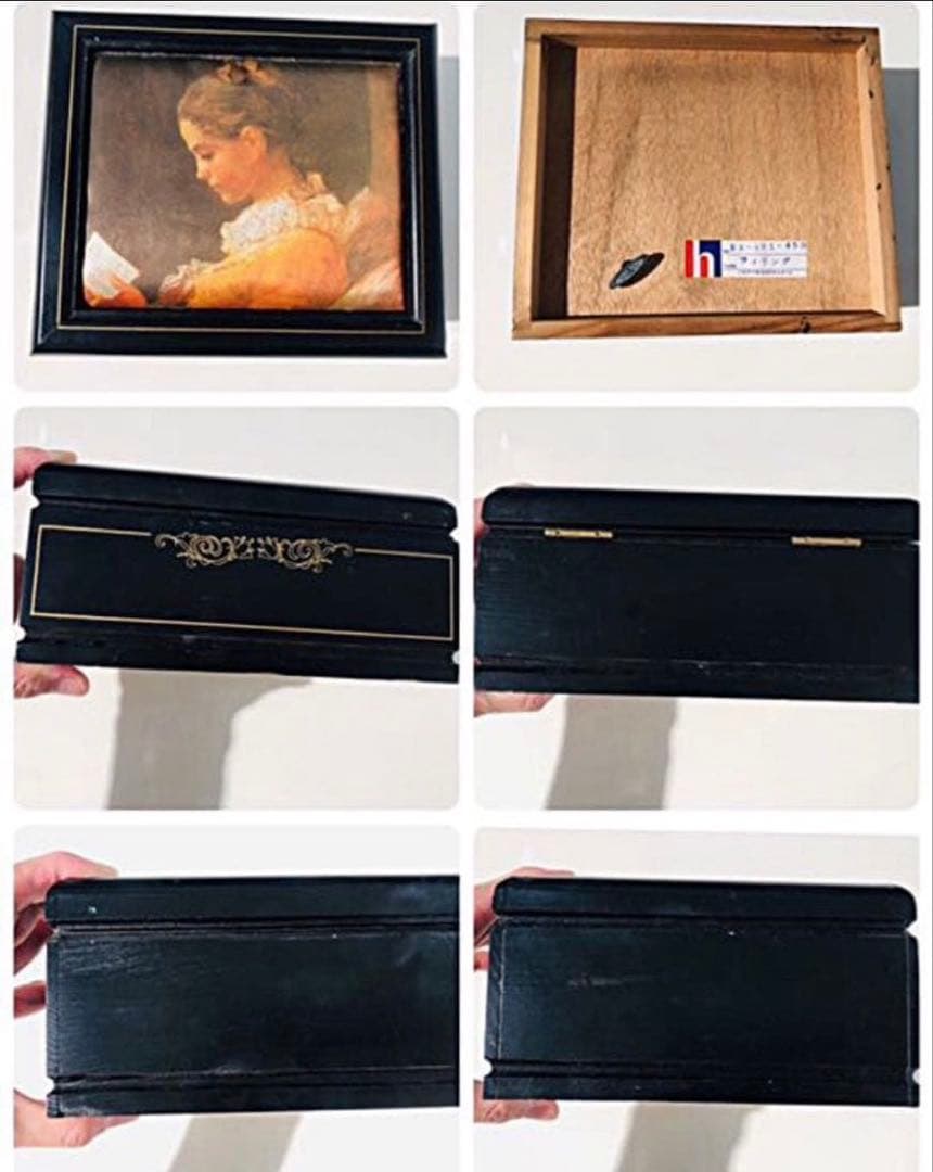 レトロ/アンティーク◆ハセガワ百万人のオルゴール◆オルゴール付ジュエリーボックス