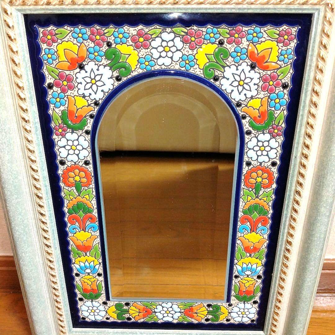 セビリア焼きのウォールミラー☆Cearco スペイン