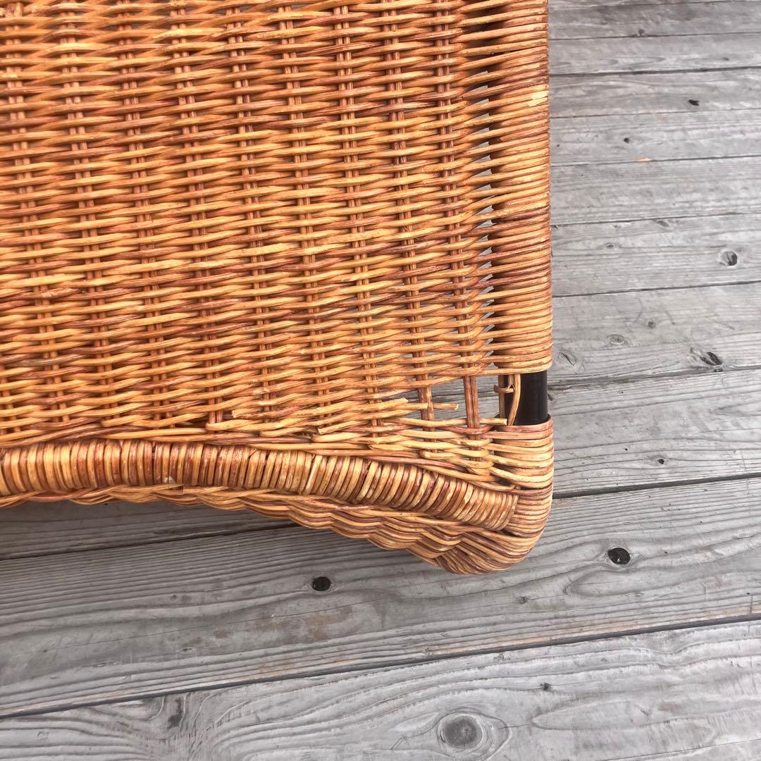 ラタンパーソナルチェア ラタンロッキングチェア 籐家具 ソファー ビンテージ