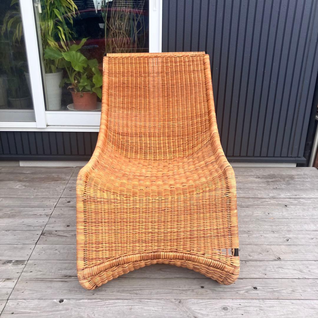 ラタンパーソナルチェア ラタンロッキングチェア 籐家具 ソファー ビンテージ