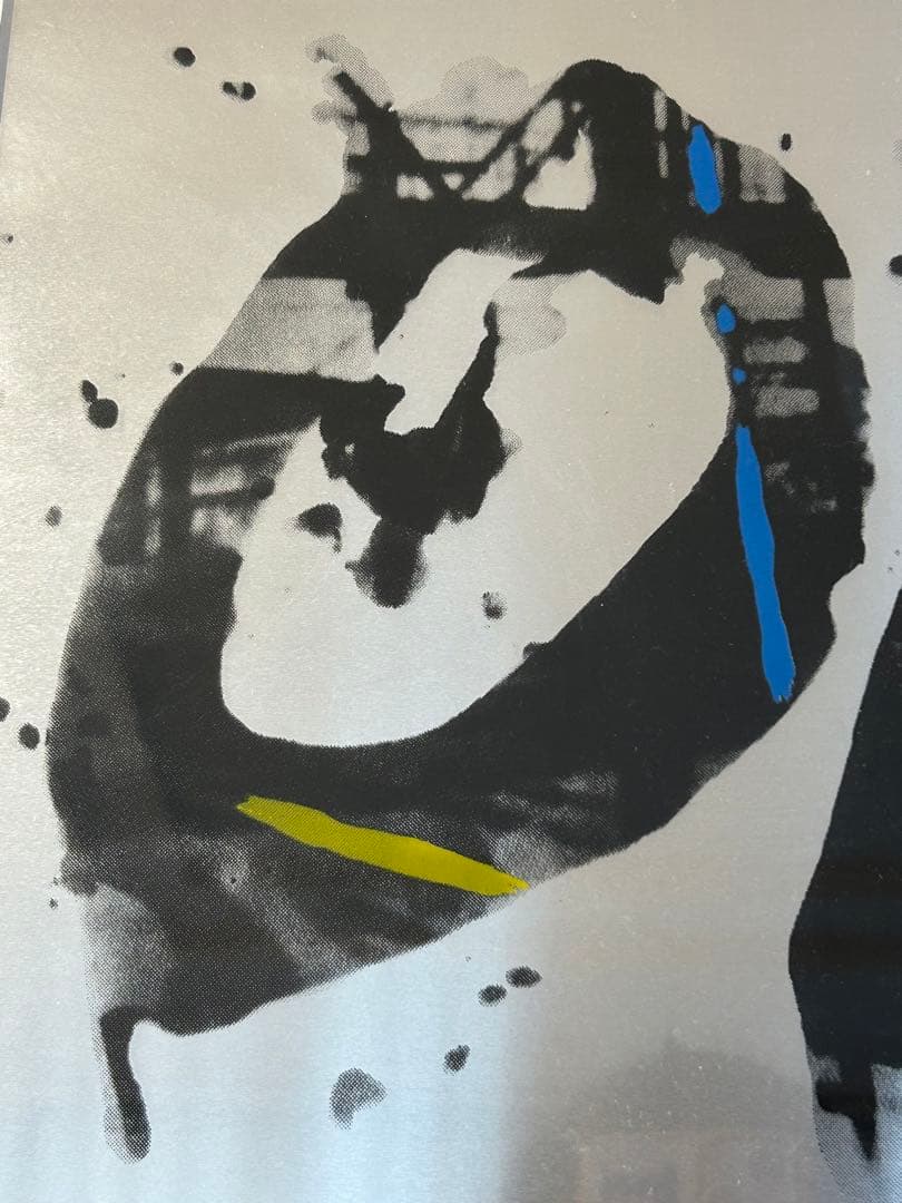 越谷賢一　「ON」　アルミ板シルクスクリーン版画　美術　芸術　絵画　油絵