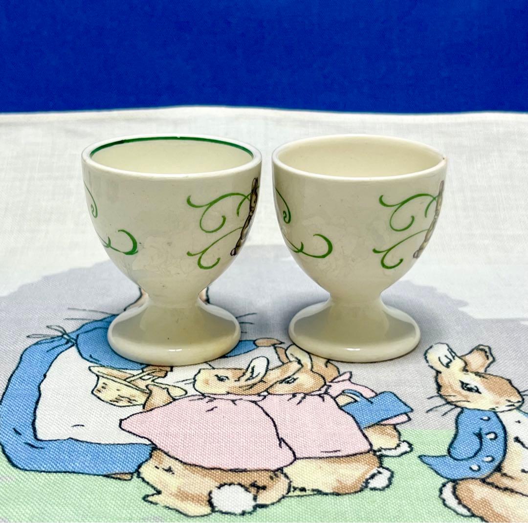 レア☆グリーンラインCM6466エッグカップ☆ラインなしとあり☆