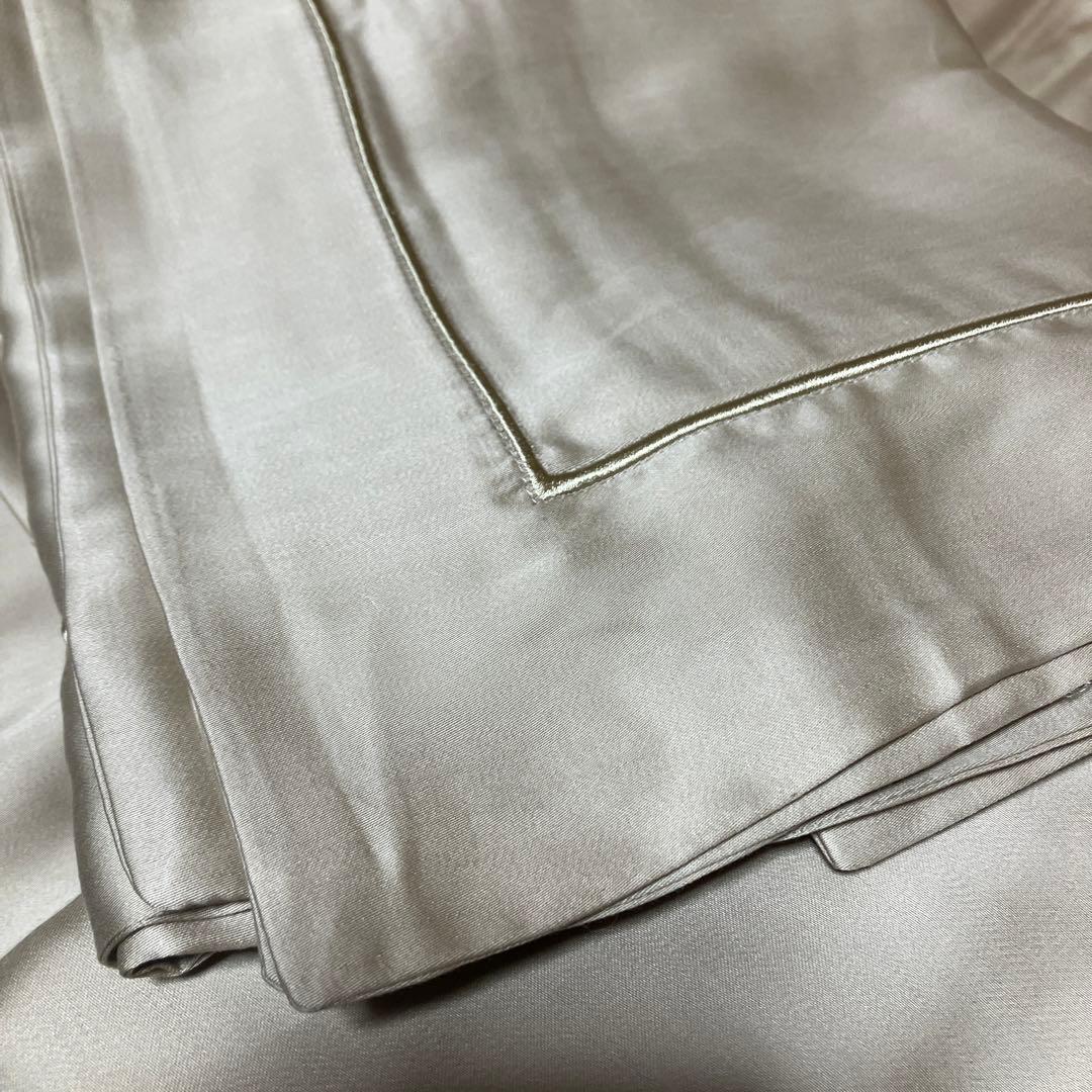 シルク100% 寝具4点セット　クイーンサイズ　ベージュ