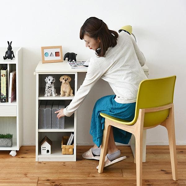 開店記念セール！！ コンパクトなラック付きデスク　幅90