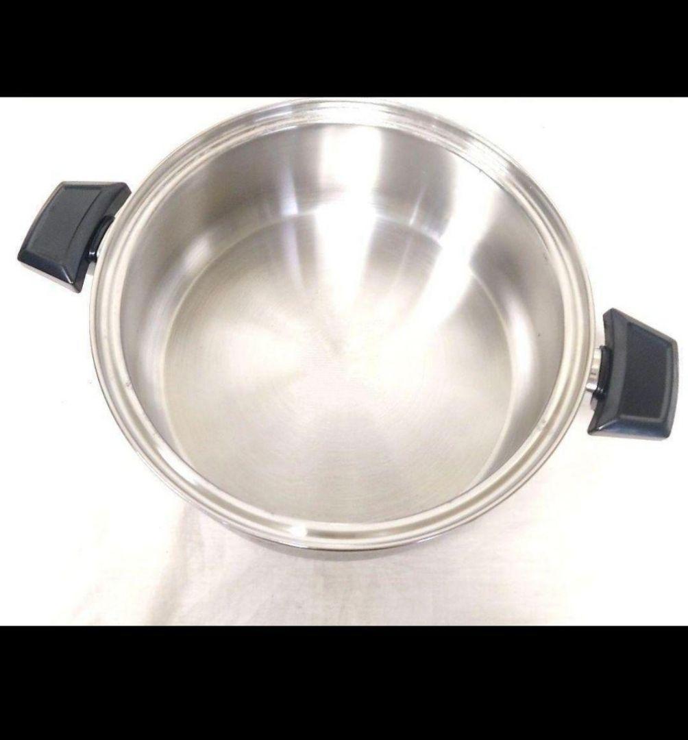  queenガス仕様ロイヤルクイーン　6コート 6QT鍋 蓋付き@