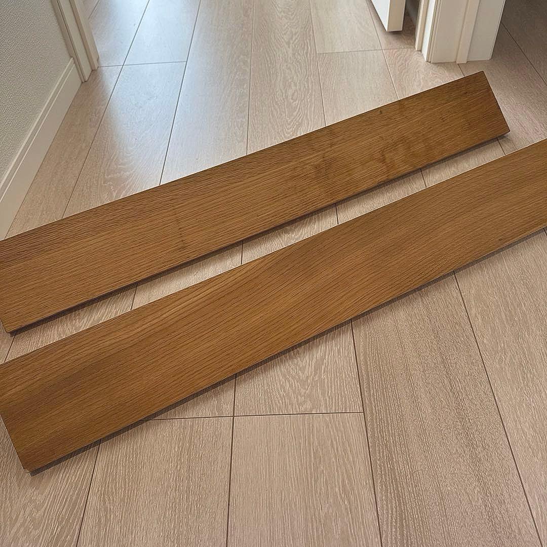 無印良品 壁に付けられる家具　オーク44cm×2本/ 88cm×2本　4本セット