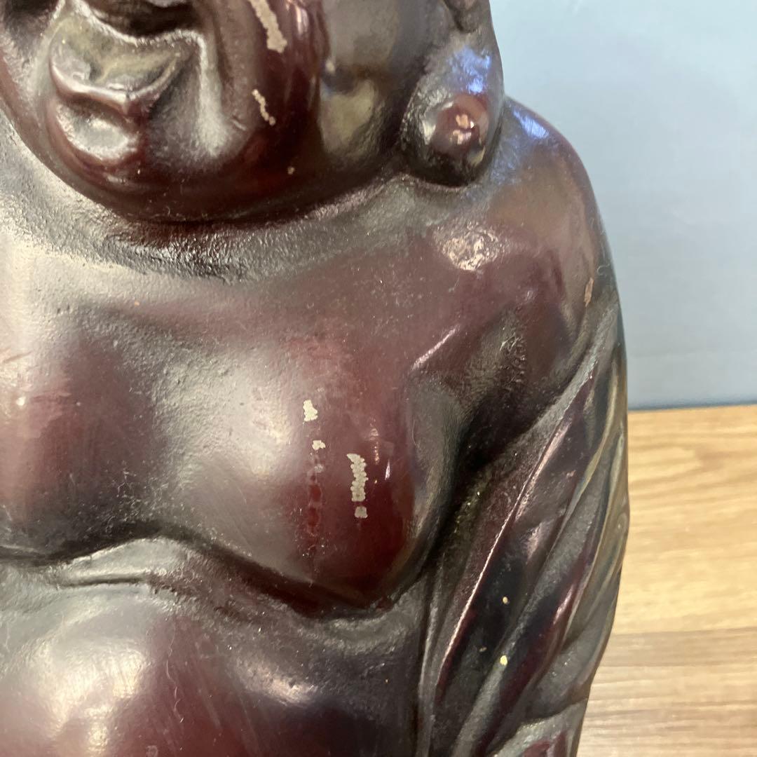 B-3 布袋様 置物 金属工芸 オブジェ 七福神 縁起物 開運 仏像 昭和レトロ