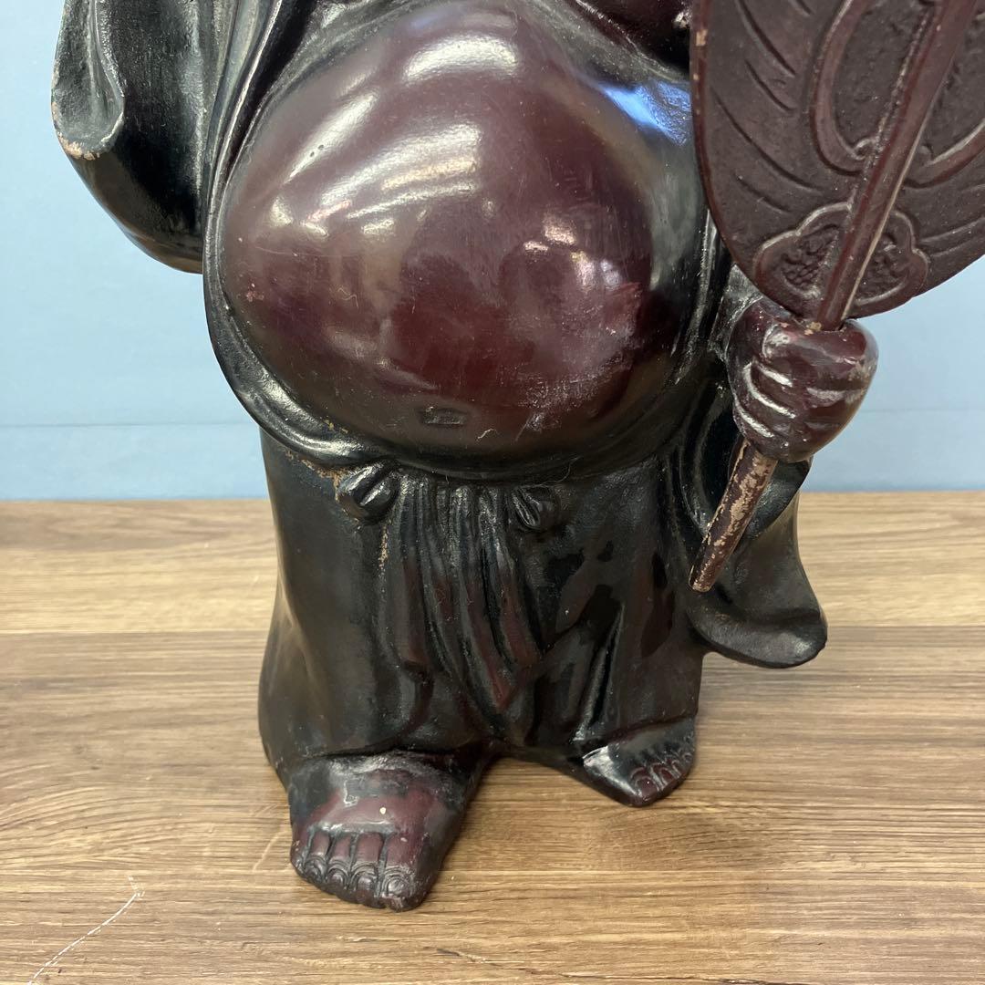 B-3 布袋様 置物 金属工芸 オブジェ 七福神 縁起物 開運 仏像 昭和レトロ