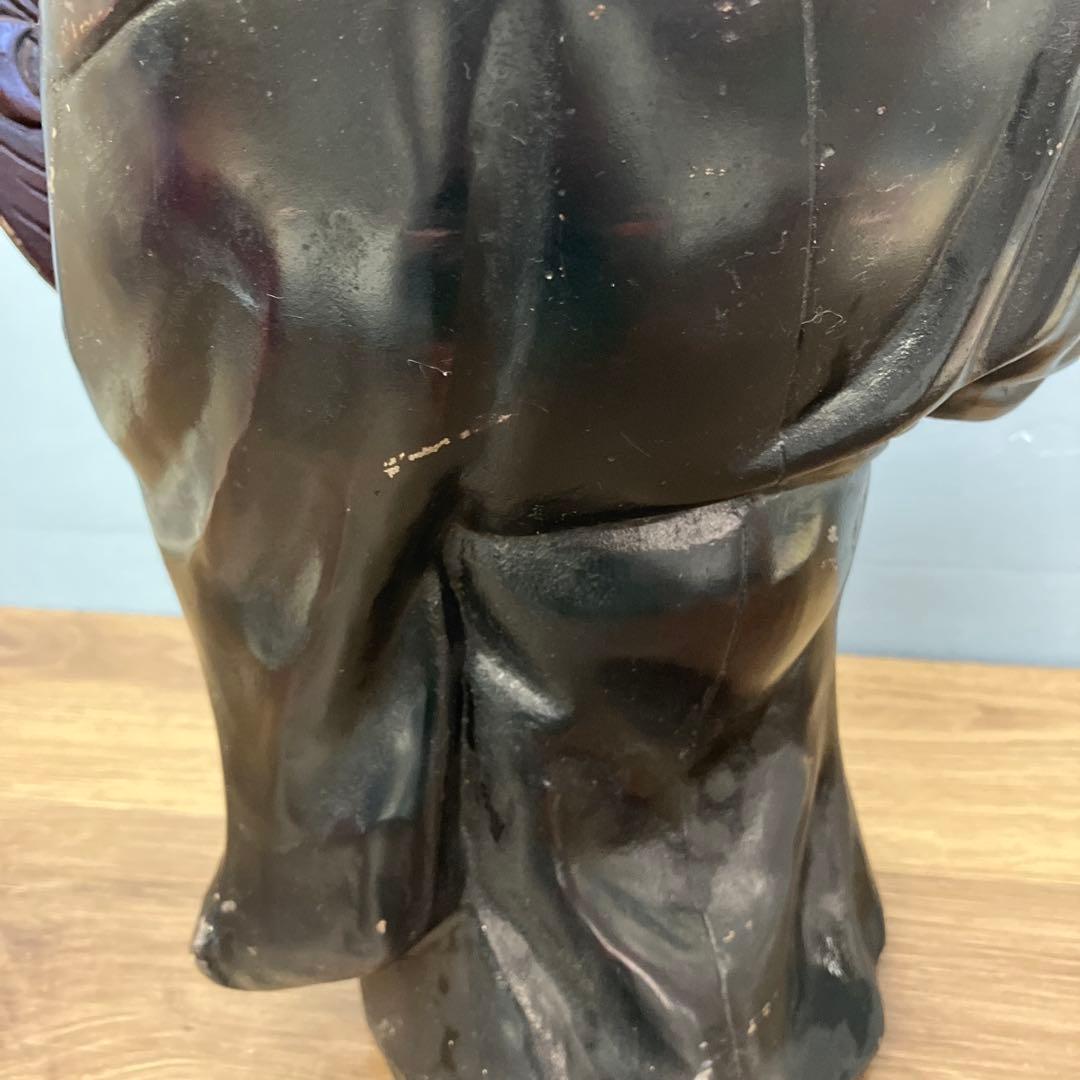 B-3 布袋様 置物 金属工芸 オブジェ 七福神 縁起物 開運 仏像 昭和レトロ