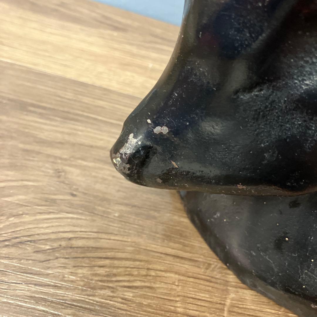 B-3 布袋様 置物 金属工芸 オブジェ 七福神 縁起物 開運 仏像 昭和レトロ