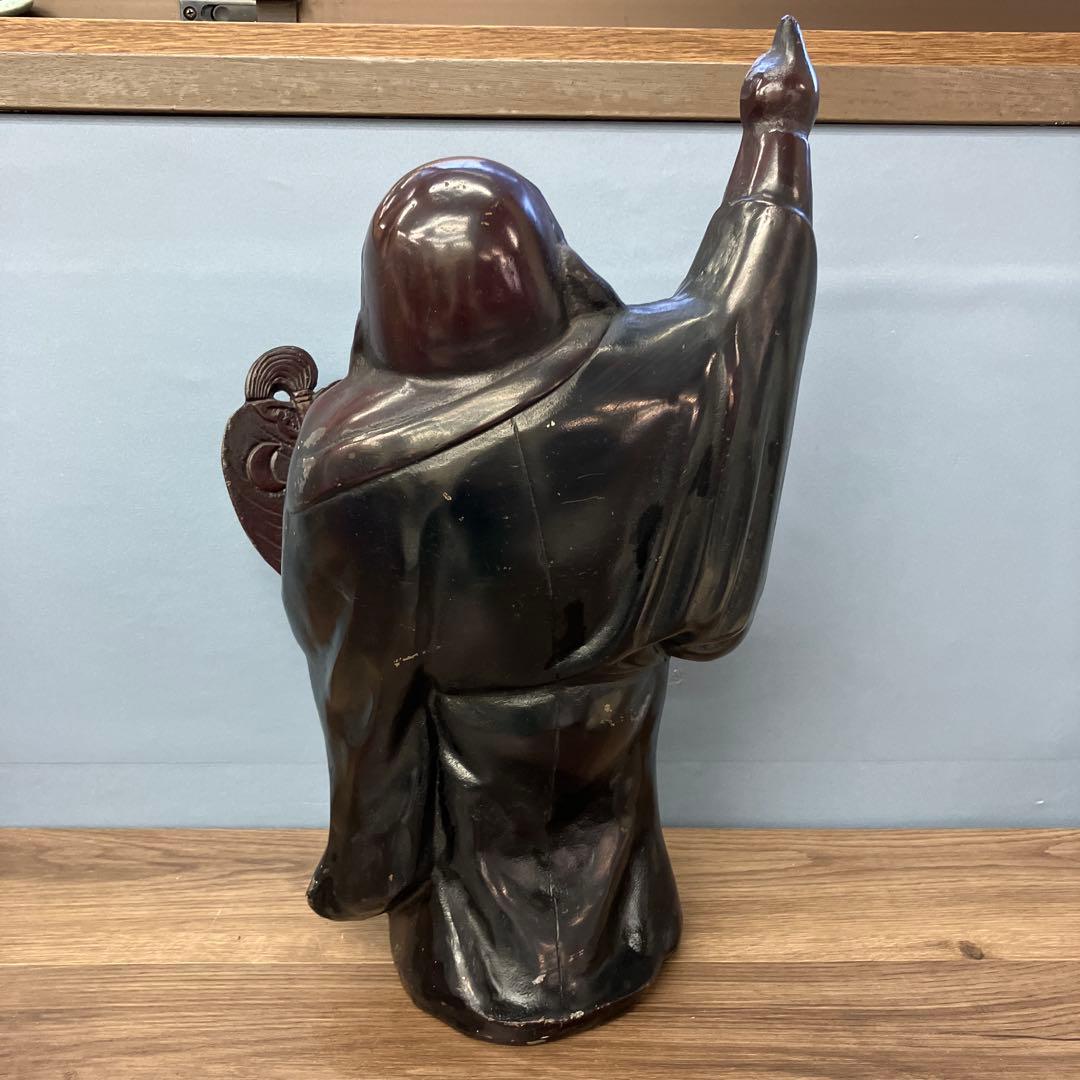 B-3 布袋様 置物 金属工芸 オブジェ 七福神 縁起物 開運 仏像 昭和レトロ