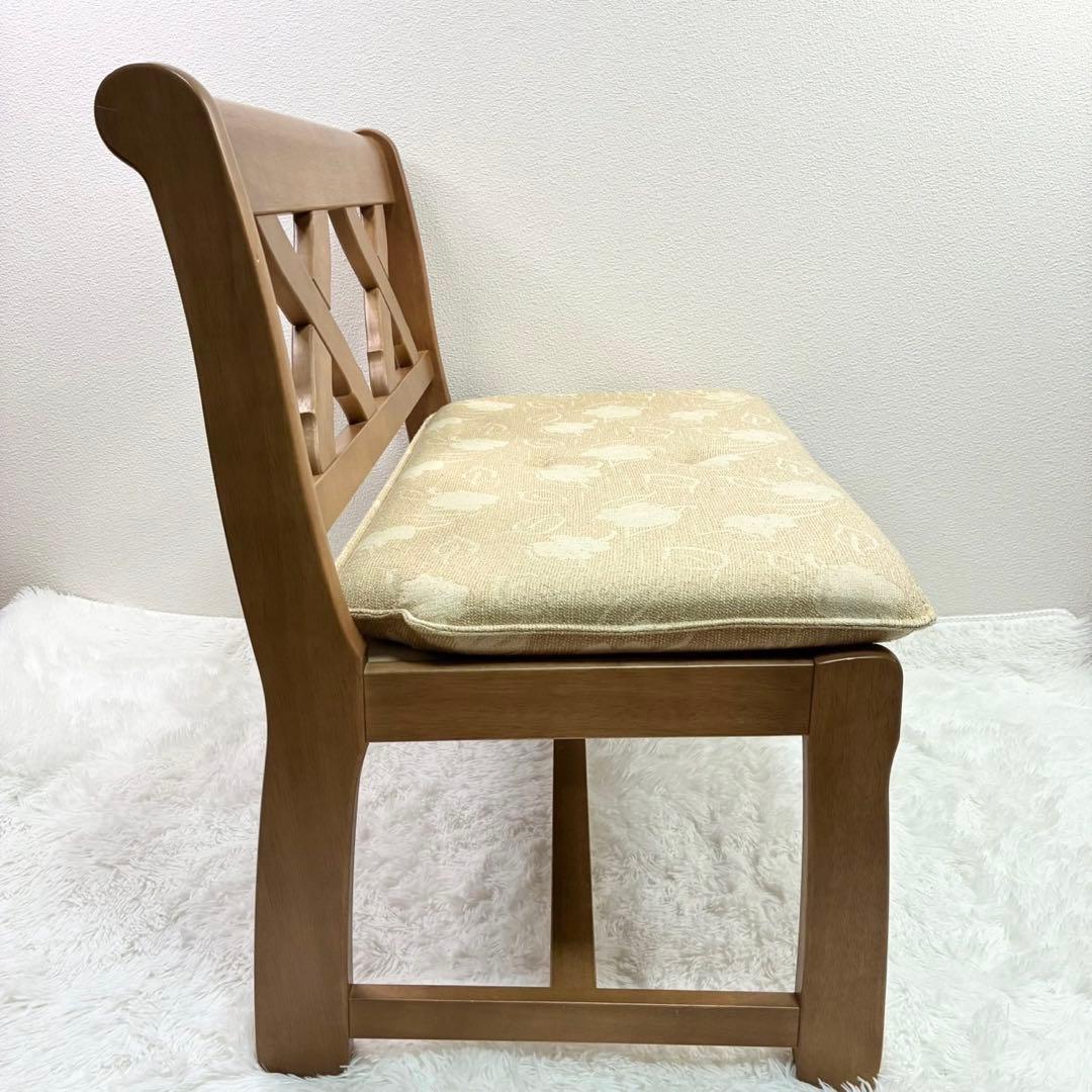 カリモク 希少 チターノ ナチュラルウッド ベンチ 専用クッション付