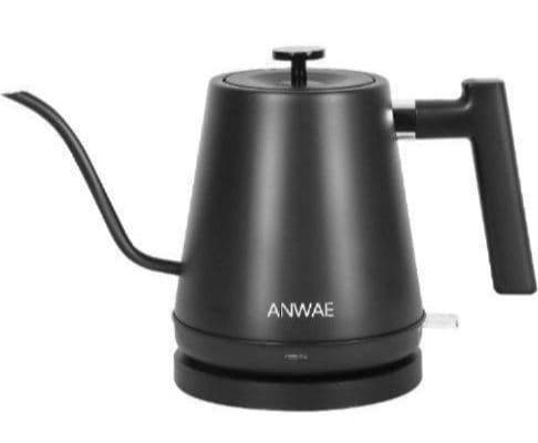 スタイリッシュ ANWALE 電気ケトル 0.8L 自動電源オフ 空焚き防止