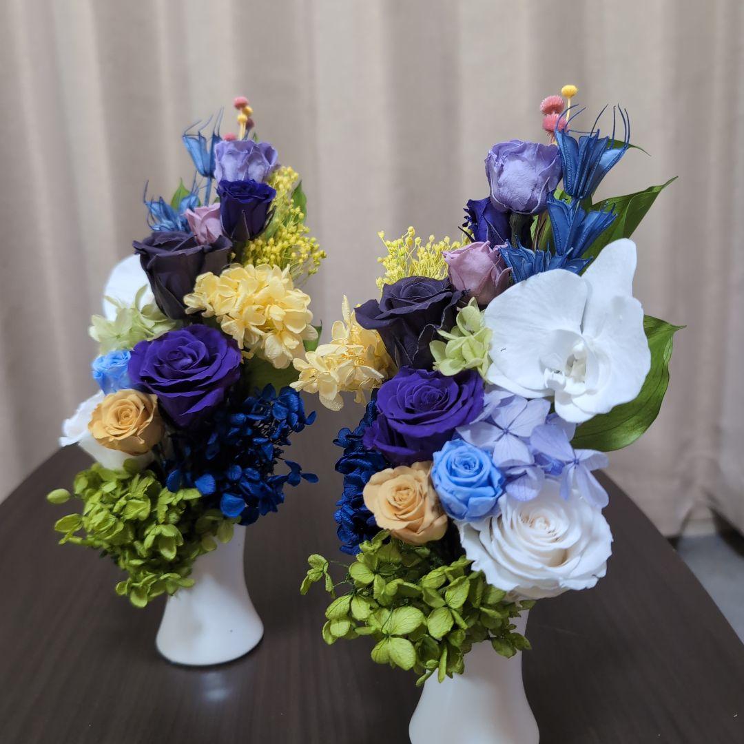 特選仏花 胡蝶蘭　 　大　　一対 造花無し　　 プリザーブドフラワー