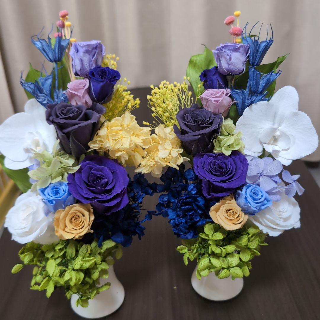 特選仏花 胡蝶蘭　 　大　　一対 造花無し　　 プリザーブドフラワー