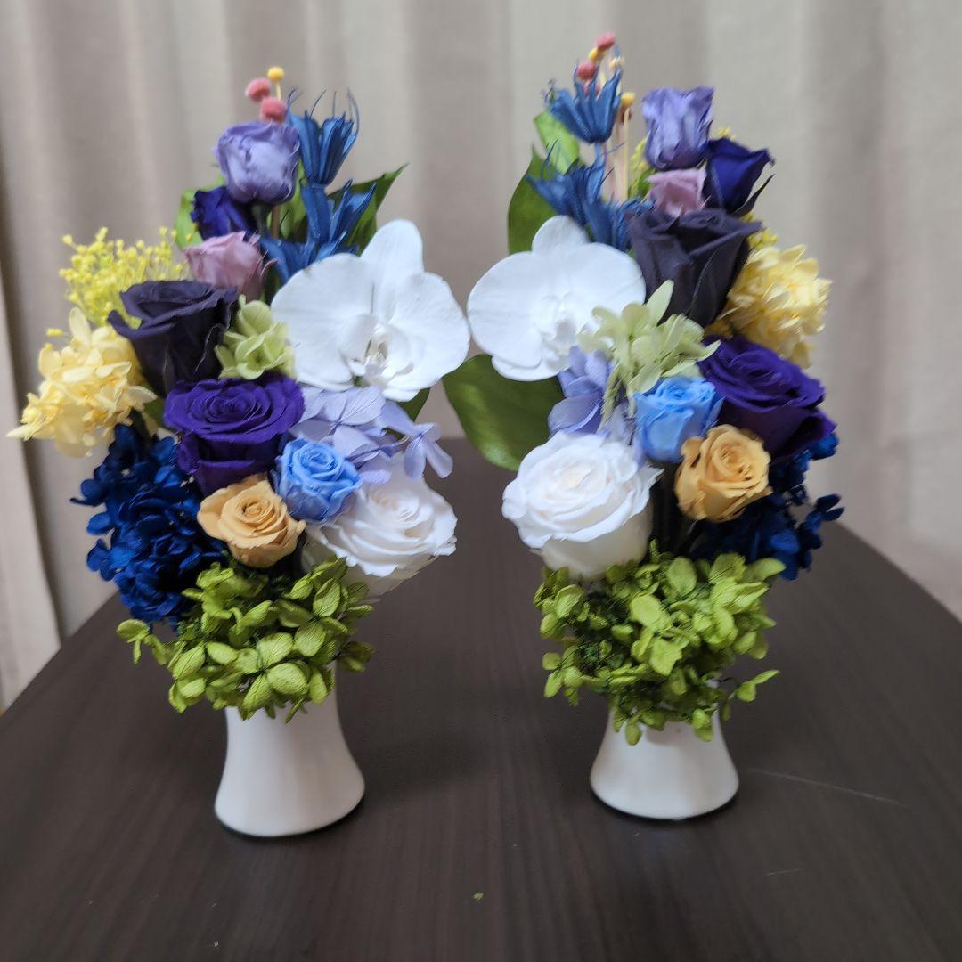 特選仏花 胡蝶蘭　 　大　　一対 造花無し　　 プリザーブドフラワー