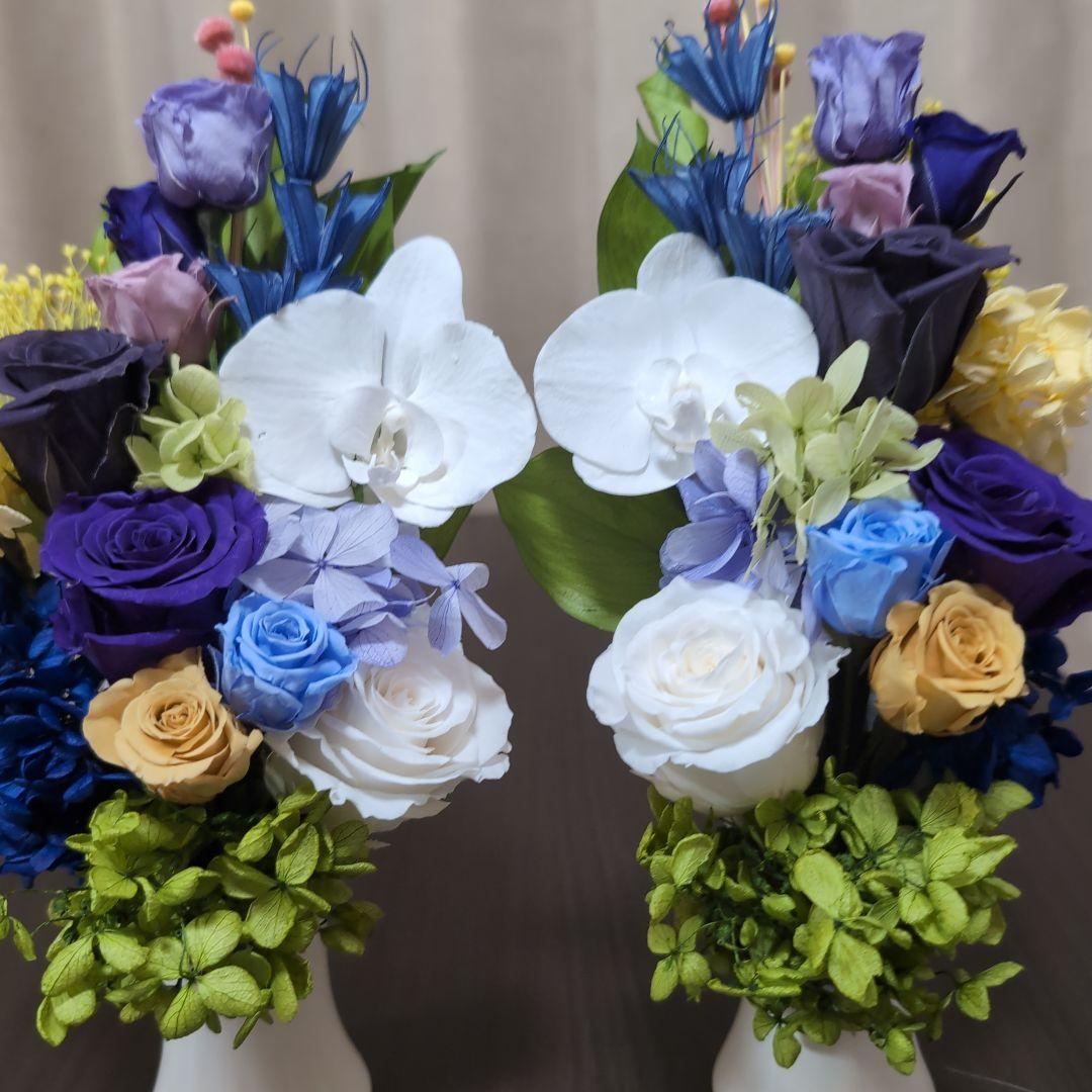 特選仏花 胡蝶蘭　 　大　　一対 造花無し　　 プリザーブドフラワー