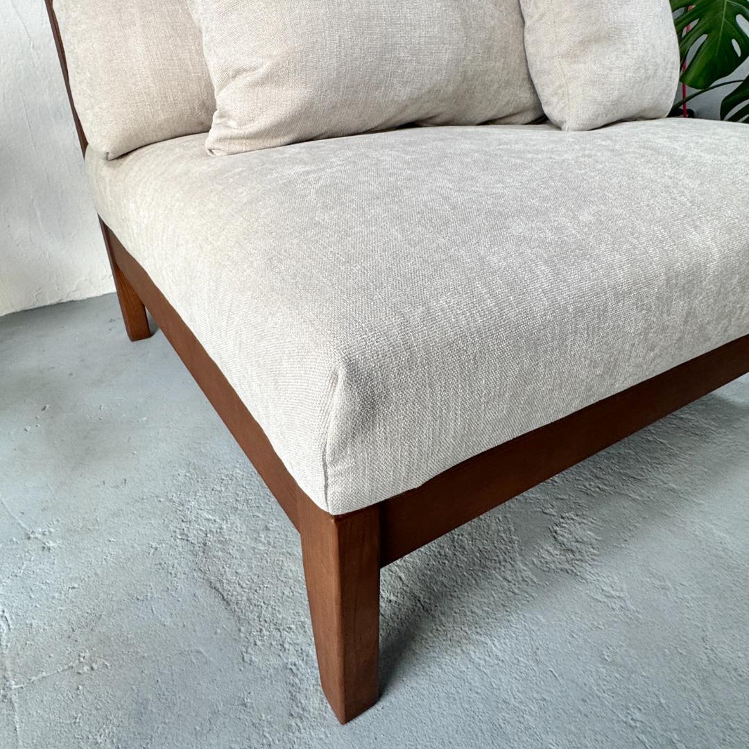 美品 廃番 ウニコ ブレイク 1.5シート ソファ 幅91cm フェザー 北欧