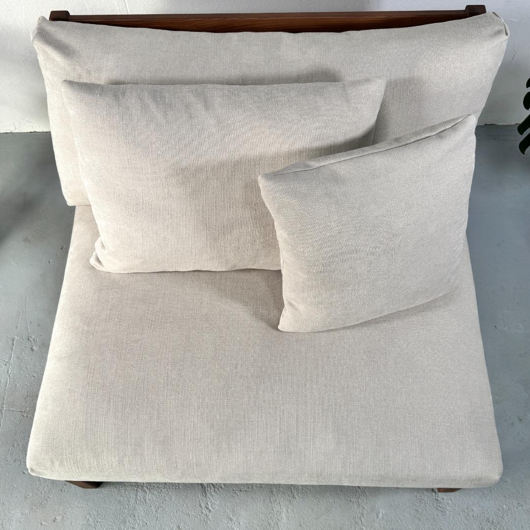 美品 廃番 ウニコ ブレイク 1.5シート ソファ 幅91cm フェザー 北欧