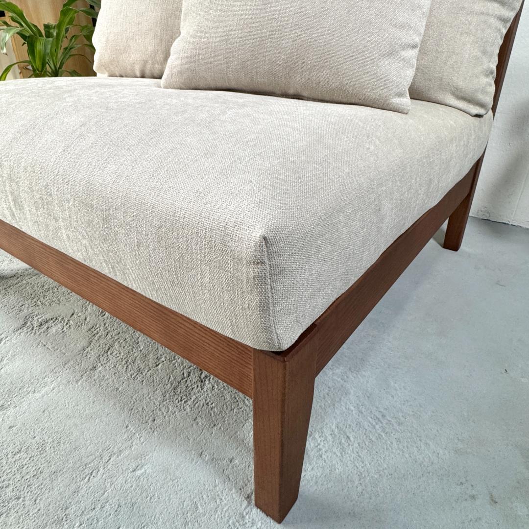 美品 廃番 ウニコ ブレイク 1.5シート ソファ 幅91cm フェザー 北欧