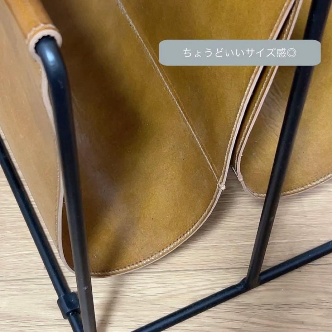 NOKKI レザー マガジンラック スタッズ付き