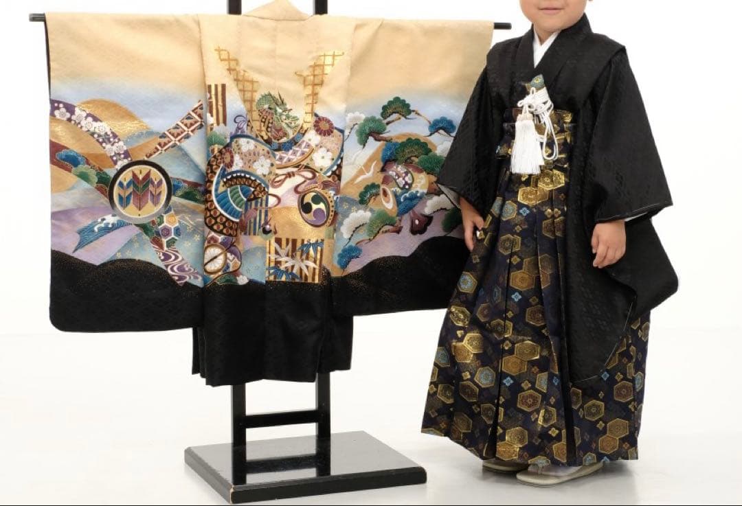 七五三用 子供 着物 袴一式　5歳男の子