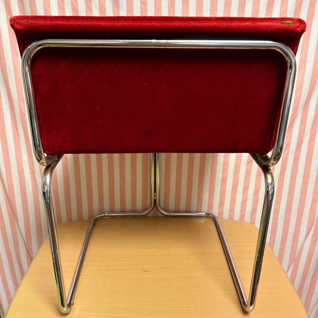 レトロ 喫茶店 ゲームセンター チェア ベロア調 椅子 【送料込】