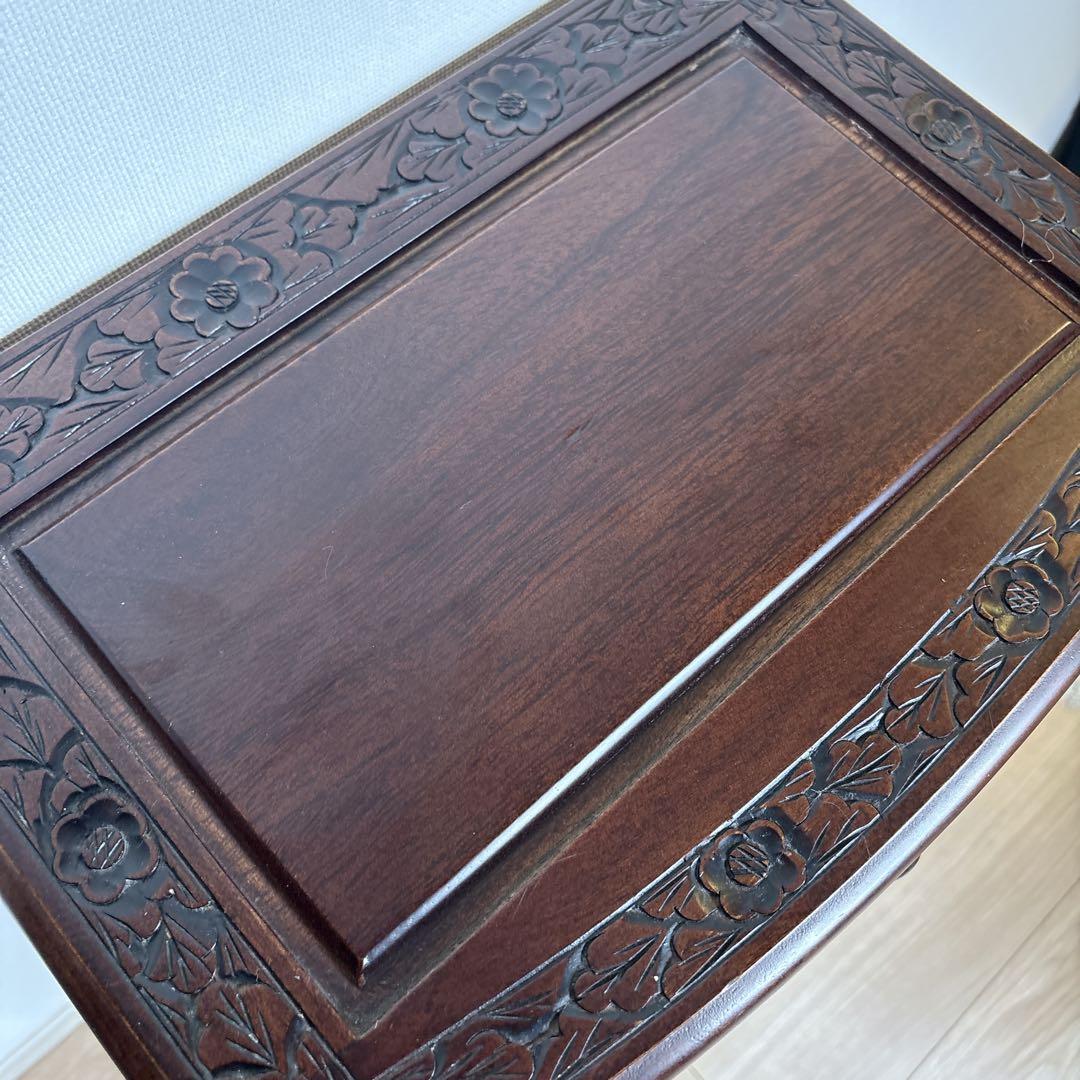 猫足キャビネット　チェストアジアン家具　小物入れ　電話台　アンティーク