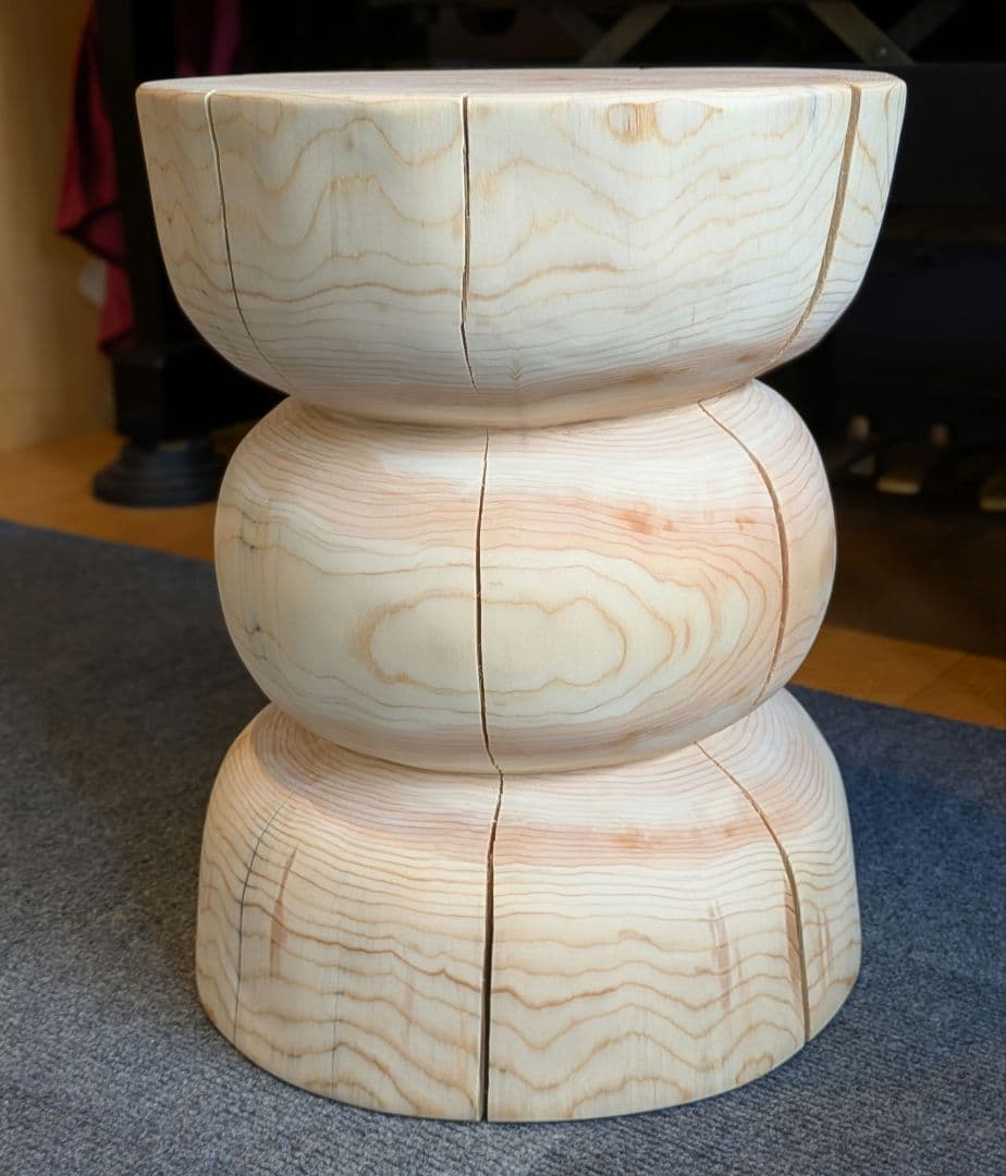 ☆pocky 様確専用　檜　切り株　丸太　椅子　スツール 高さ約40.5㎝