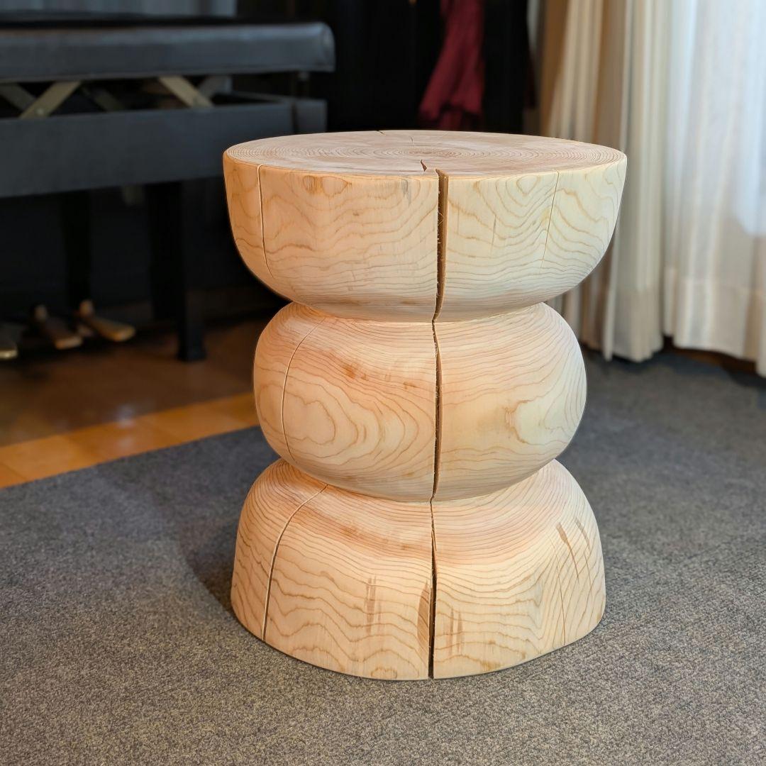☆pocky 様確専用　檜　切り株　丸太　椅子　スツール 高さ約40.5㎝