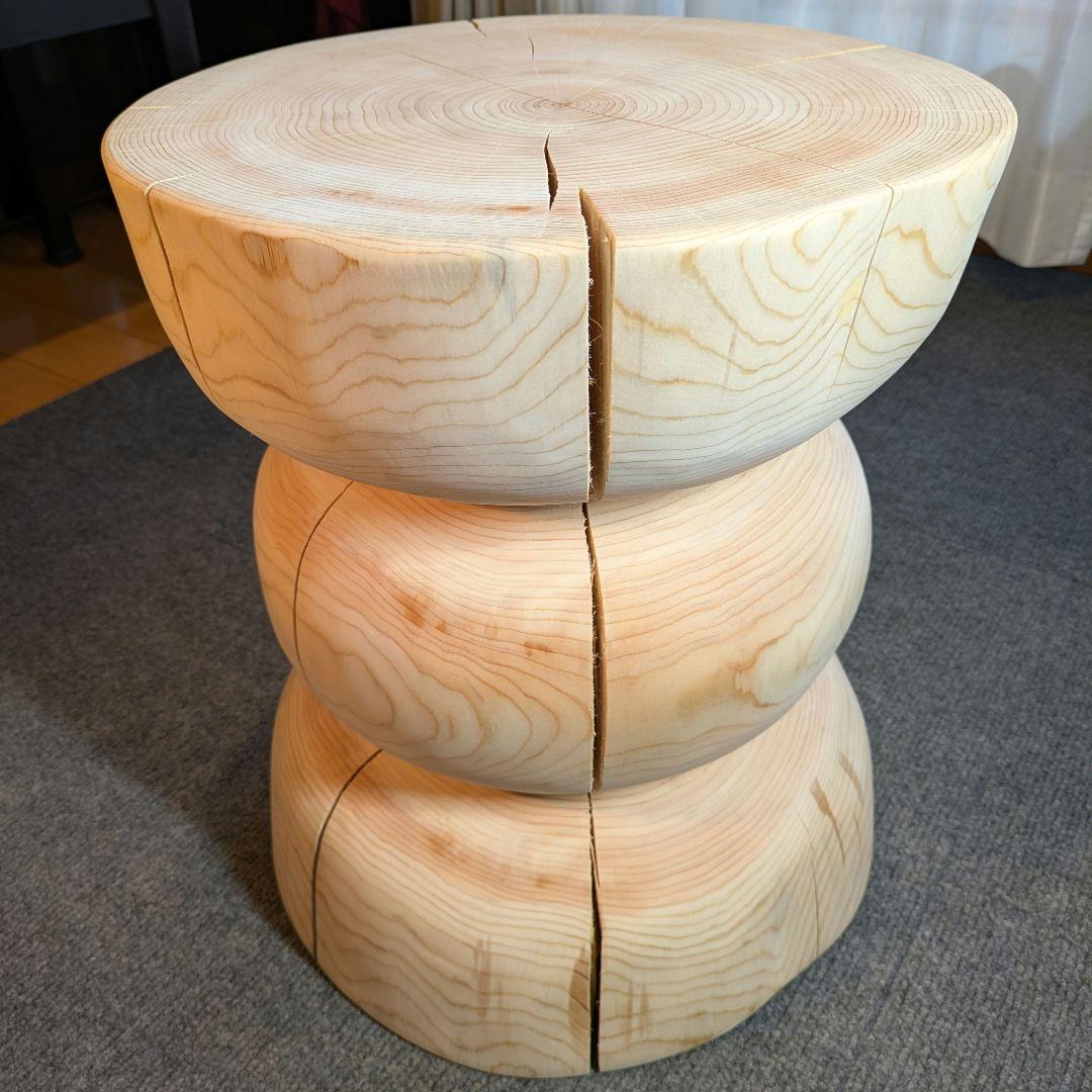 ☆pocky 様確専用　檜　切り株　丸太　椅子　スツール 高さ約40.5㎝