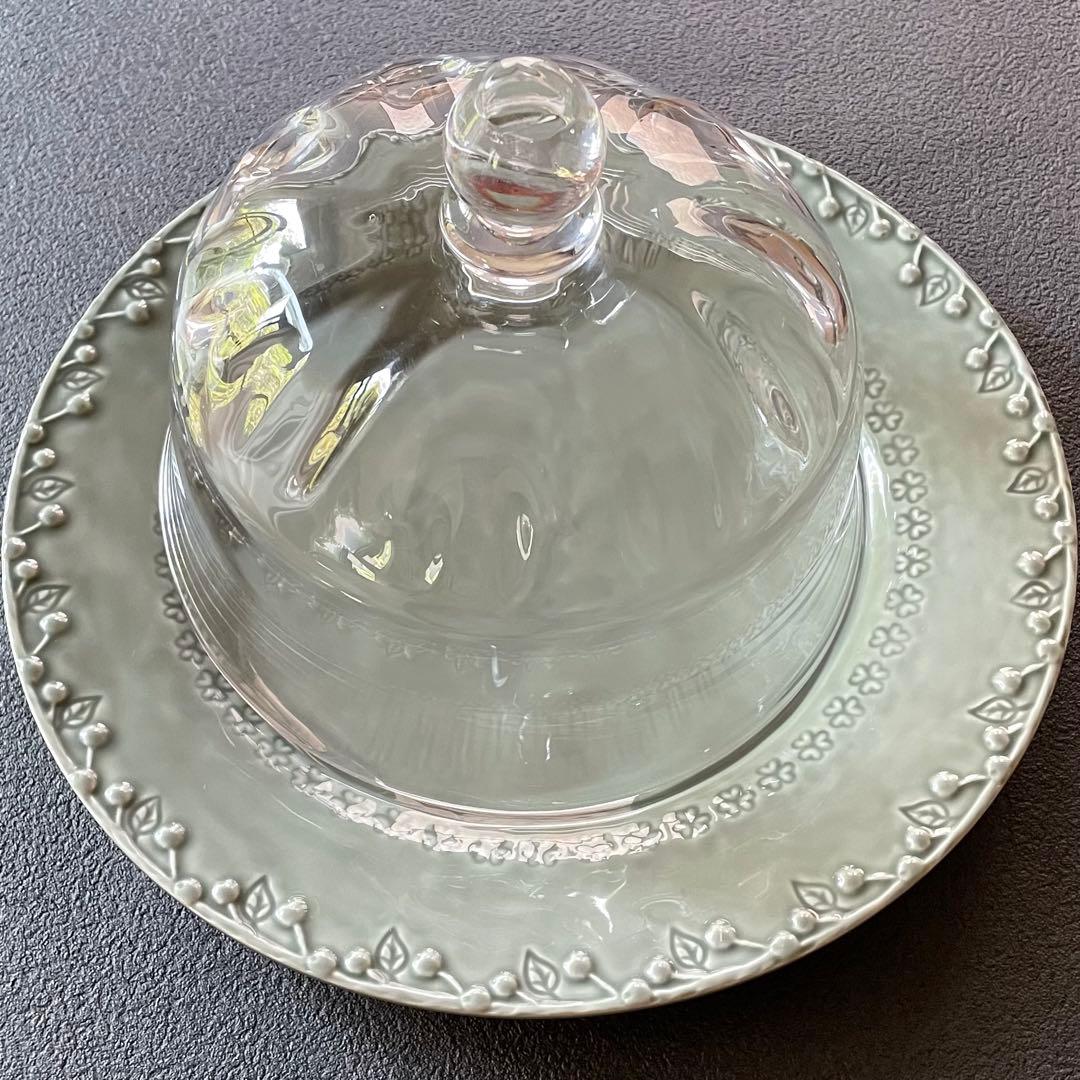 河上智美　ガラス　ケーキドーム