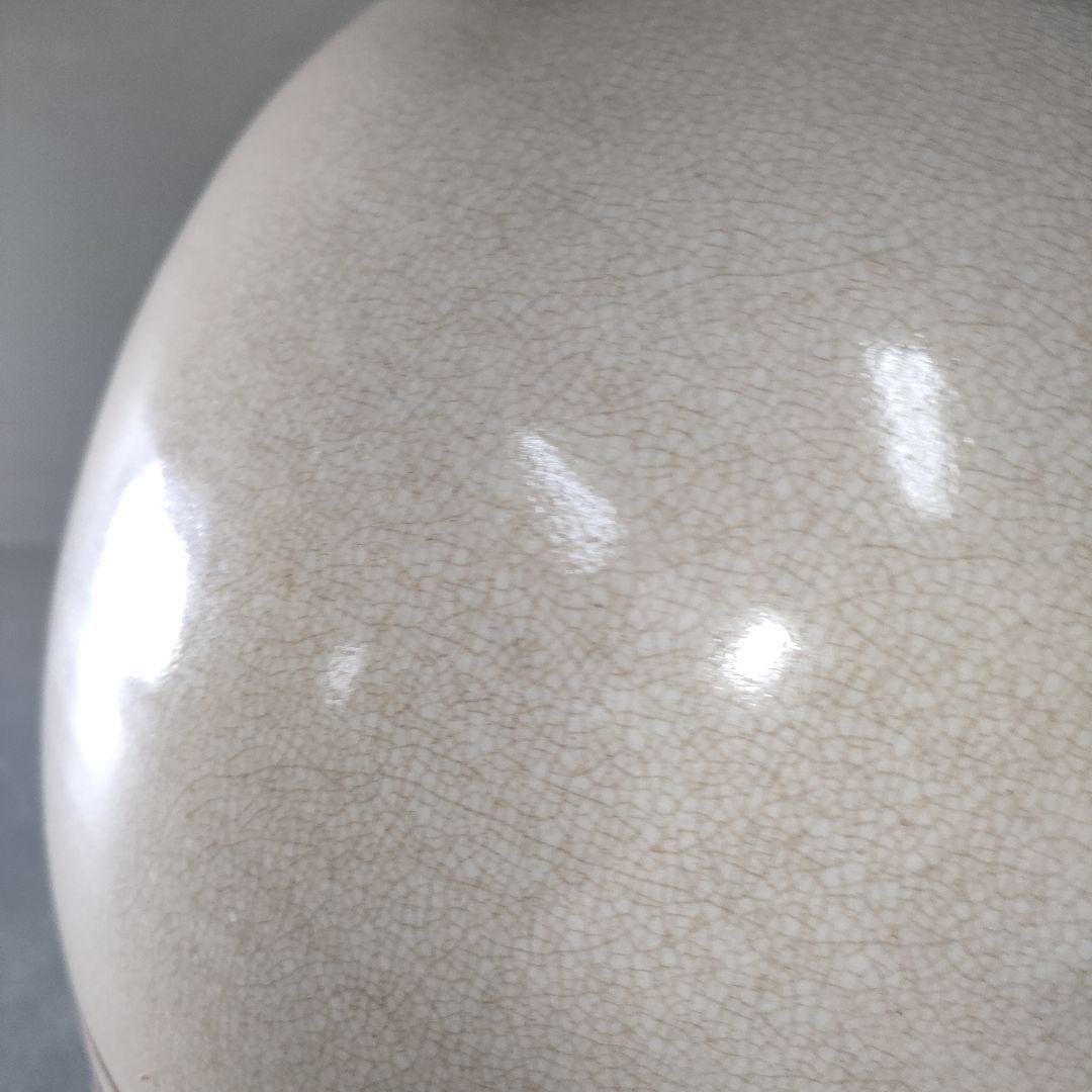 A1277-9/薩摩焼/仁清/金彩梅文四耳花瓶/花入/花器/華道具/ - メルカリ