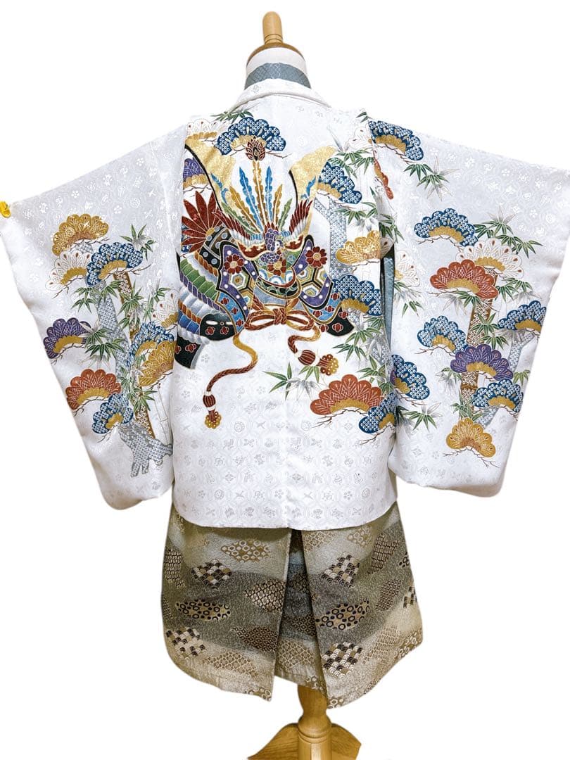 人気の白系♡七五三　3歳　男の子　セット　一式　兜