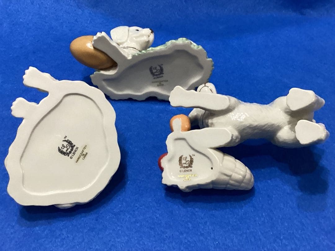 レノックス　フィギュア　フィギュリン　パピー　陶器製犬の置物3体セット